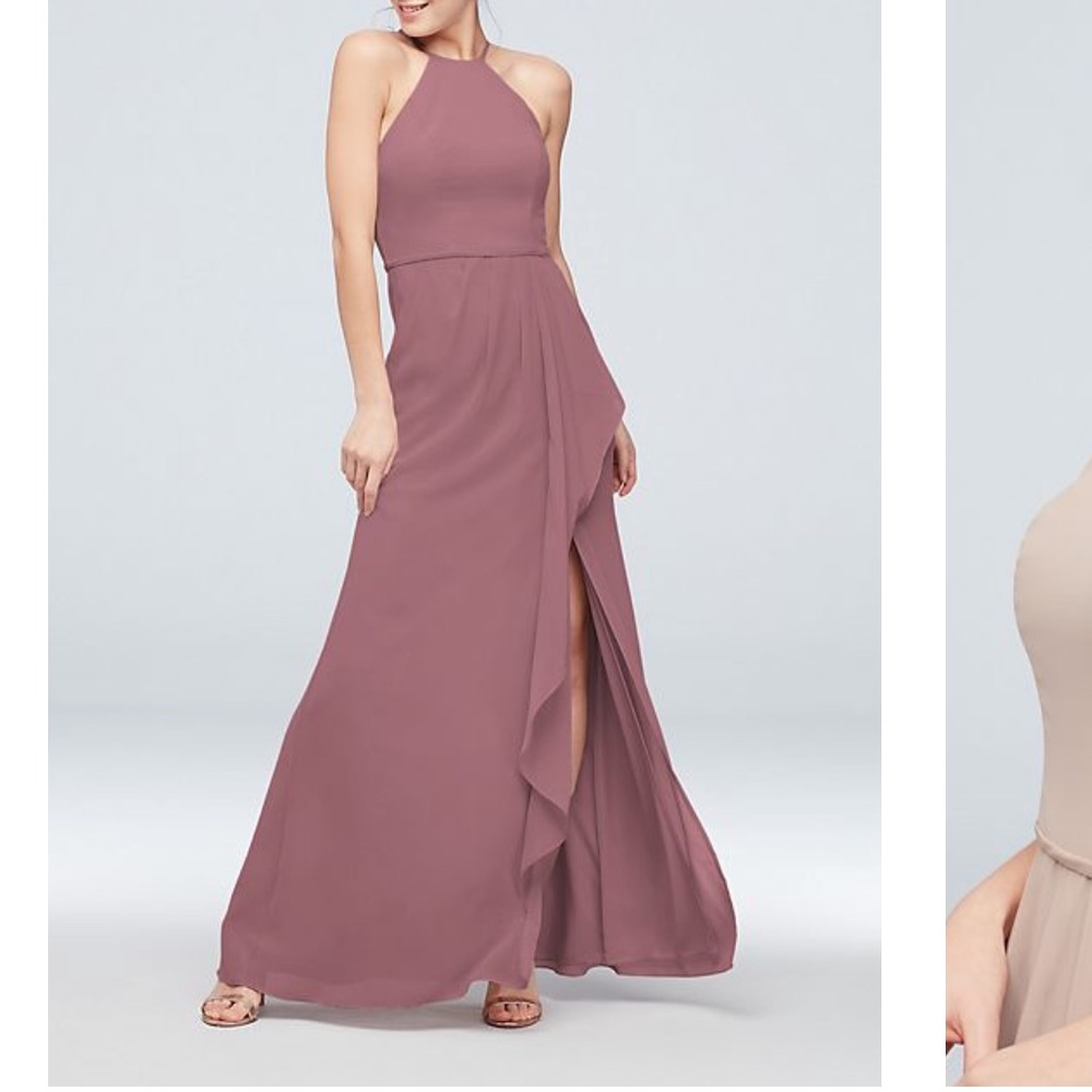 Quartz long bridesmaid dress